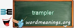 WordMeaning blackboard for trampler